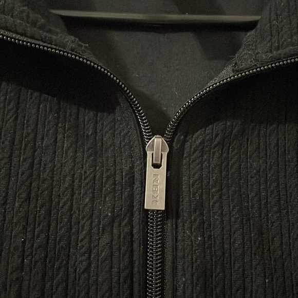 RBX Black Bomber Jacket with Zipper Closure Size M - Picture 4 of 5